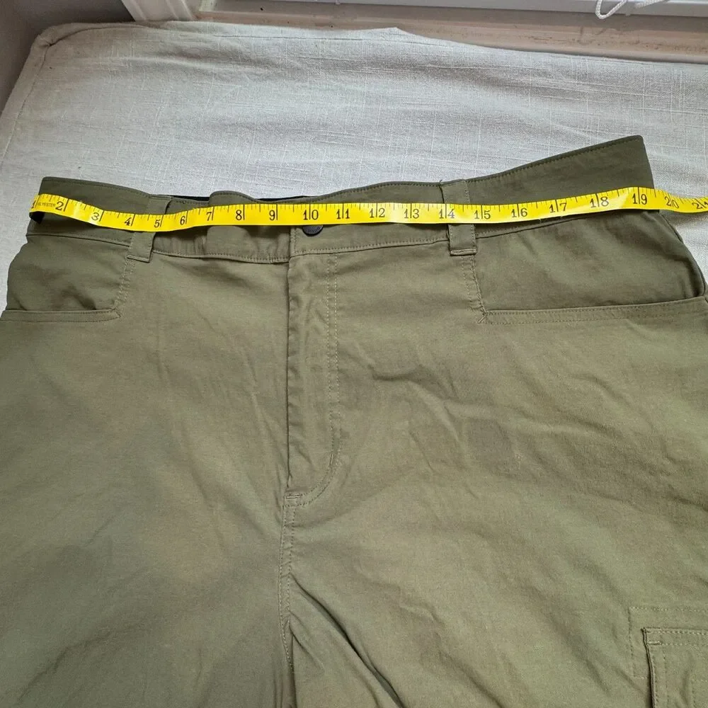 Orvis Shorts Men's 40 Green Khaki Cargo Fishing Outdoor Comfort Waist